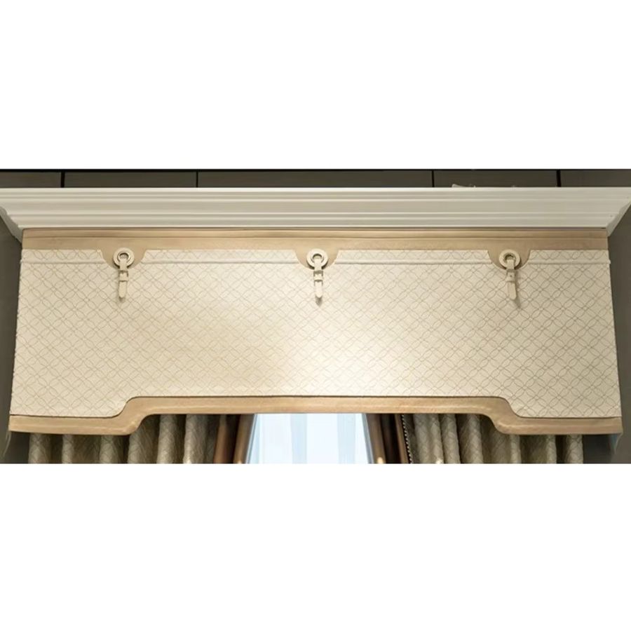 Französische High-End Jacquard-Vorhänge für Wohnzimmer und Schlafzimmer in Cremefarben und Weiß mit transparentem Tüll - Bild 4