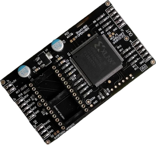 NVARCHER SAA7220-TDA1540 oder TDA1541 Format-Konvertierungstreibermodul V5 in Schwarz mit Unterstützung für 384K - Bild 1