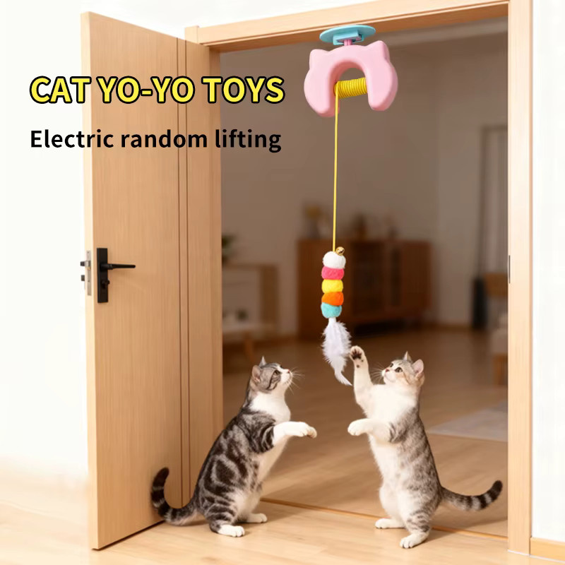 ZHUJI Intelligentes Hängendes Elektrisches Katzenspielzeug, mit 2 Seilen - Bild 2
