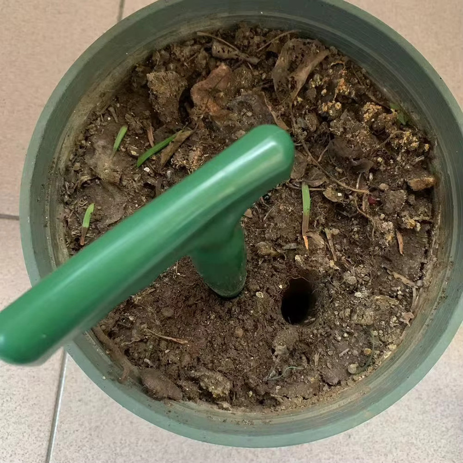 Vibratite Pflanzlochlocher Boden Puncher in Grün für Aussaat und Transplantation - Bild 4