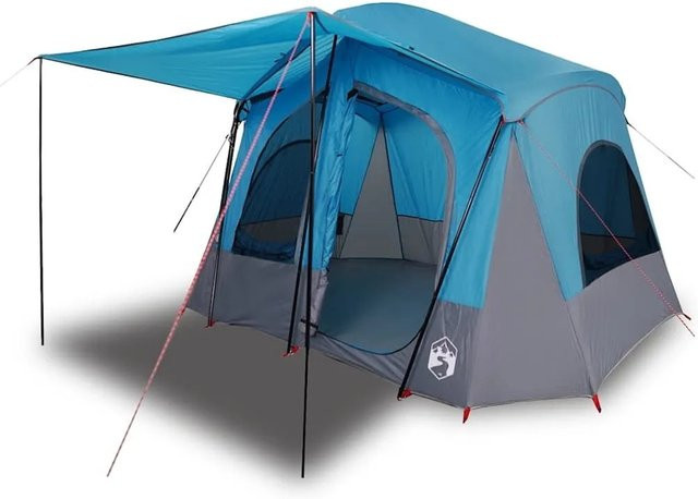 Furnicato Campingzelt Kabine Blau B/T/H: 340 x 297 x 210-215 cm - Bild 1