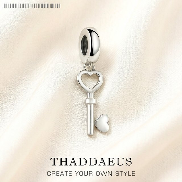 Thaddaeus Anhänger Herz-Schlüssel, 925 Silber, Damen - Bild 1