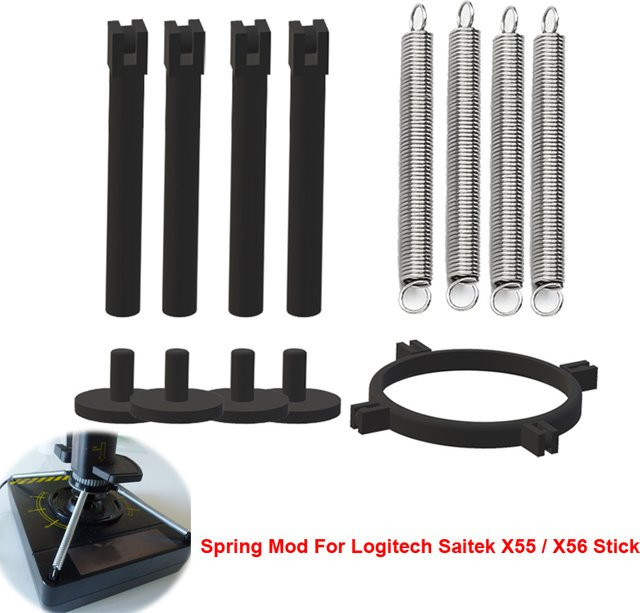 Logitech Saitek X55 und X56 Stick Enhancement Mod Kit zur Modifikation in Schwarz - Bild 1