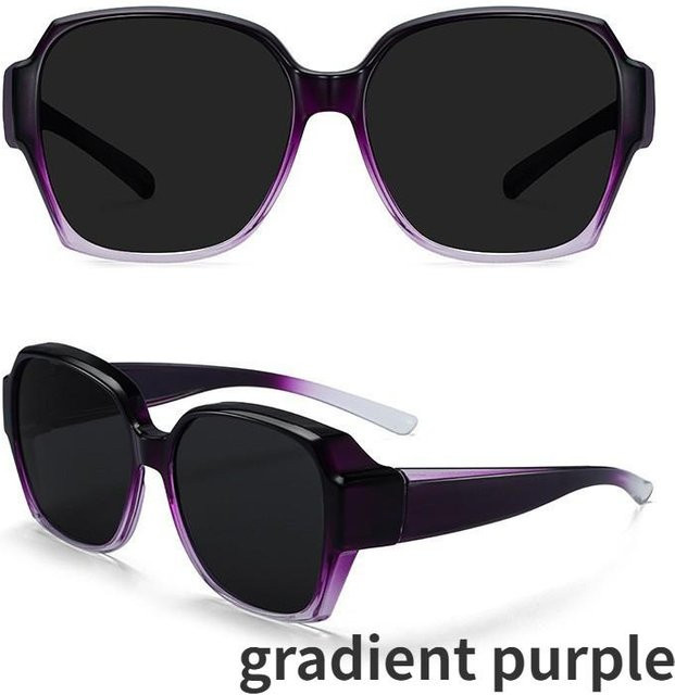 CICI Global Glasses T01 Fitover-Sonnenbrille, Wrap-Around, Unisex, Schwarz - Bild 1