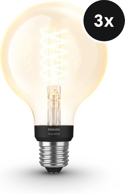 Philips Hue White Filament Globe E27 Bluetooth 3er Pack - Bild 1