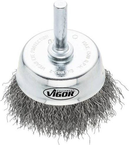 Vigour Topfbürste V6800-50 grob in Silber/Stahl - Bild 1