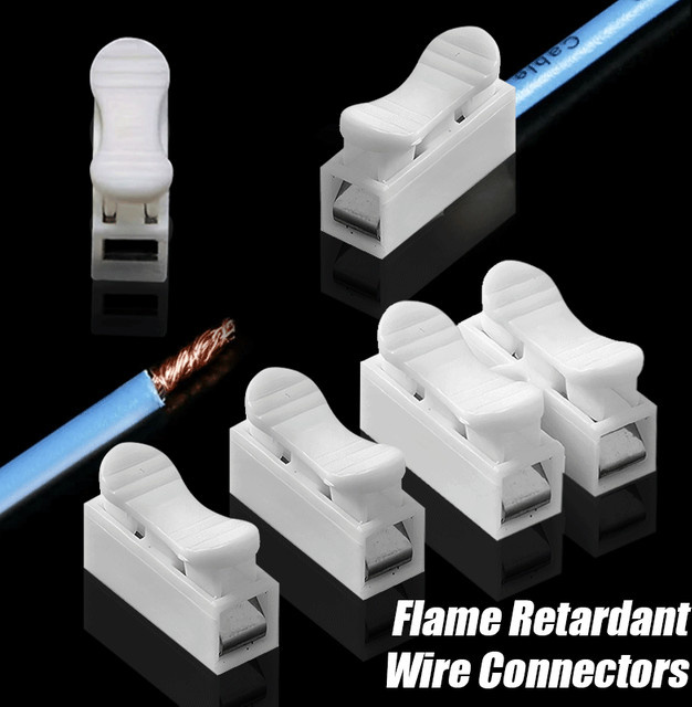 eoopee Schnellterminal Stecker Set für Kabel und Draht in Pink und Weiß (1P/2P) - Bild 1