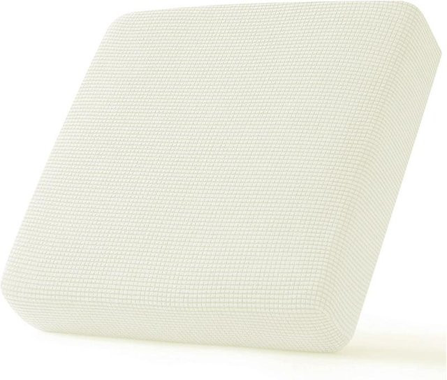 Wasserdichter Jacquard Sofa-Kissenbezug aus elastischem Polyester in Weiß für Ecksofas und Sitzkissen - Bild 1