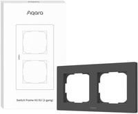 Aqara Switch Frame H2 EU (2-Gang) Einbaurahmen in Grau aus Kunststoff - Bild 1