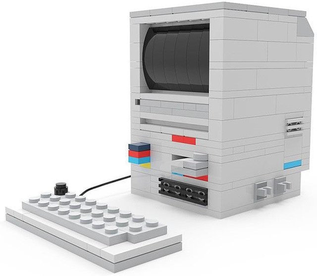 BC Electrical Appliances Retro Desktop Computer Tastatur PC Maus Host Modell Entschlüsselungsbox Puzzlebox C3 Bausteine Spielzeug 3-6 Jahre alt - Bild 1