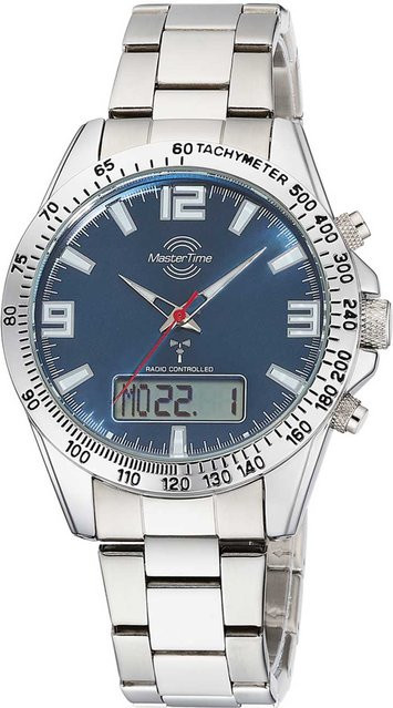 Master Time Chronograph, Quarz, Edelstahl, Blau, 42 mm, Herren - Bild 1