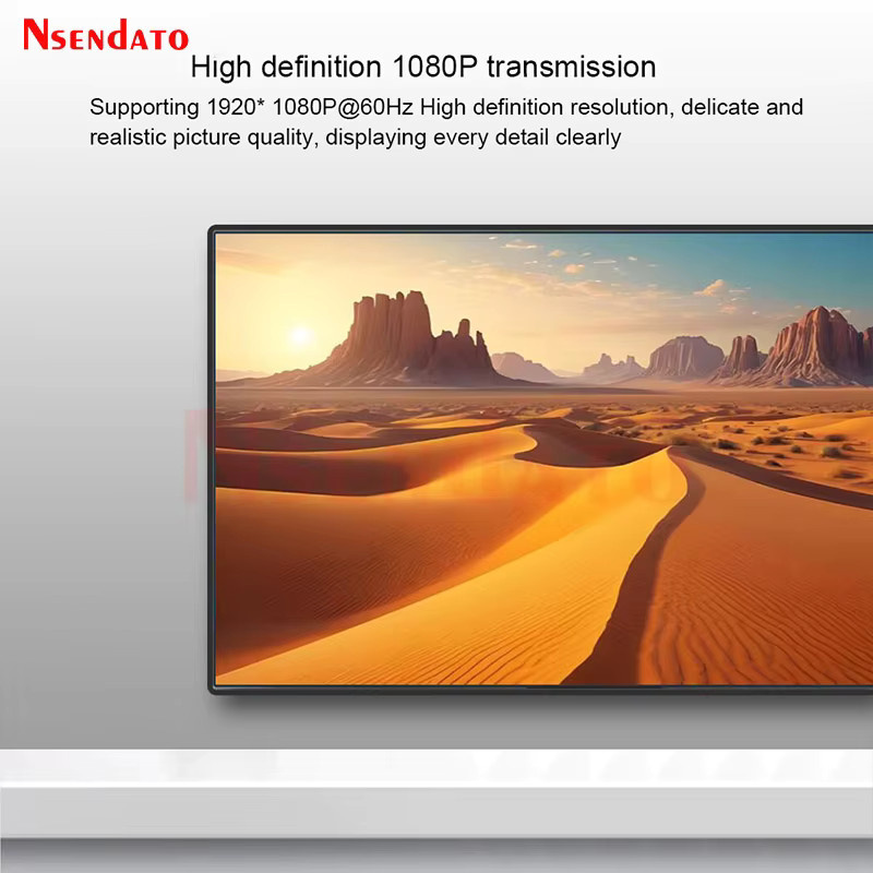 Nsendato Kabelloser HDMI Video-Audio-Sender-Empfänger Extender in Full HD 1080P mit 5.8G Technologie, Schwarz - Bild 2