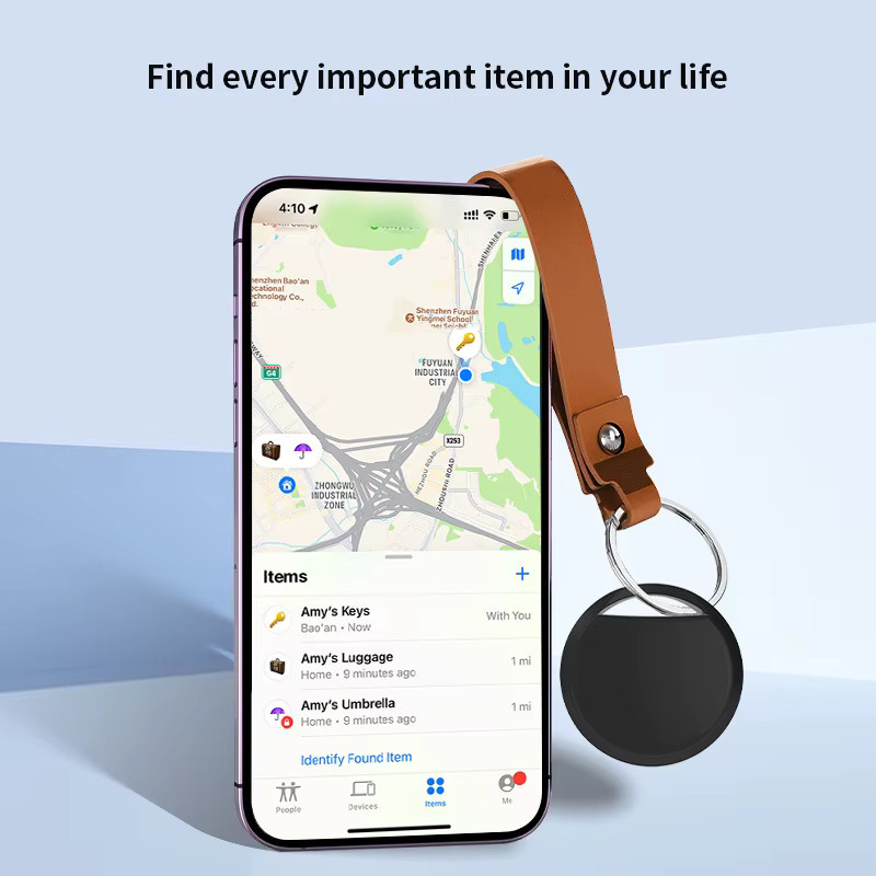 4-teiliges Smart-Tag Bluetooth-Tracker Set kompatibel mit Apple Find My zur Ortung von Gepäck, Geldbörsen und Schlüsseln - Bild 6