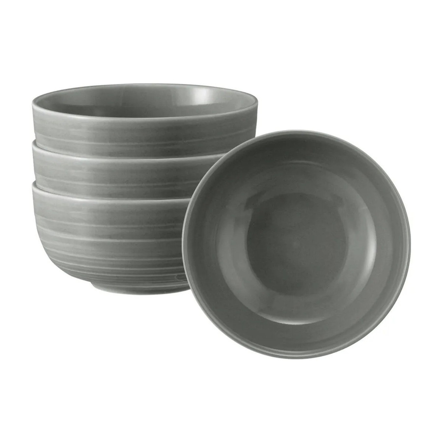 Seltmann Weiden Terra Müslischalen 4er Set Perlgrau Durchmesser: 15 cm - Bild 2