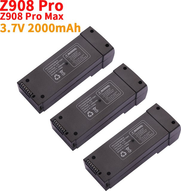 Jiaojiren Z908 Pro MAX Ersatzakku 3,7 V 2000 mAh in Grau/Schwarz - Bild 1