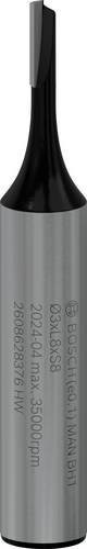 Bosch Nutfräser Hartmetall in Silber, Durchmesser: 3 mm, Schaftdurchmesser: 3 mm, Länge: 51 mm - Bild 1