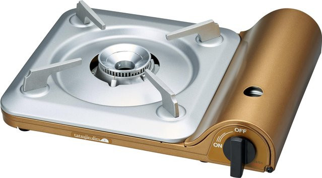 Iwatani Tragbarer Gaskocher Cassette Foo Tatsujin Slim V in Silver CB-TS-5 - Bild 1