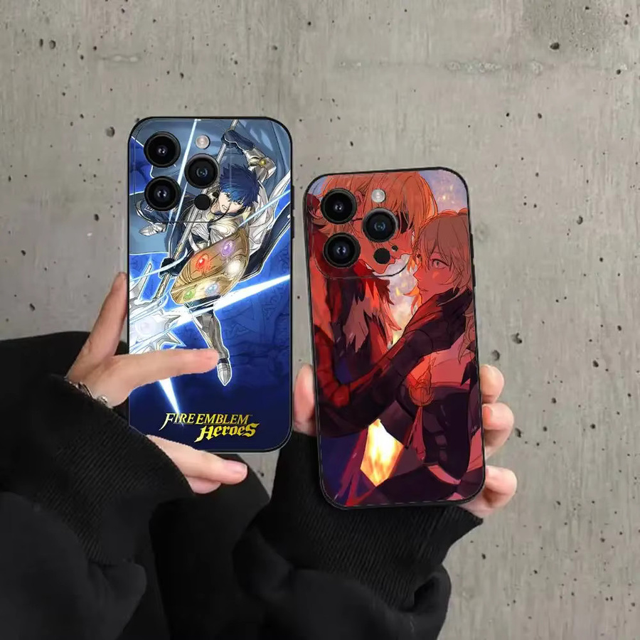 Fire Emblem Handyhülle für Apple iPhone 15 14 13 12 11 Pro Max X Xs Xr Schutzhülle Schwarz - Bild 2