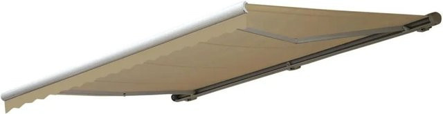 MCW Kassetten-Markise H122 mit Volant in Creme, Maße B: 4 m x T: 3 m, Material Polyester - Bild 1