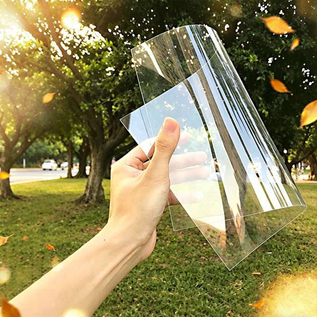 Tonpei 100 Stück Flexible PVC Plastikfolie Transparent, 0,3 mm Dicke, A4 Blätter für DIY-Design und Handwerk - Bild 1