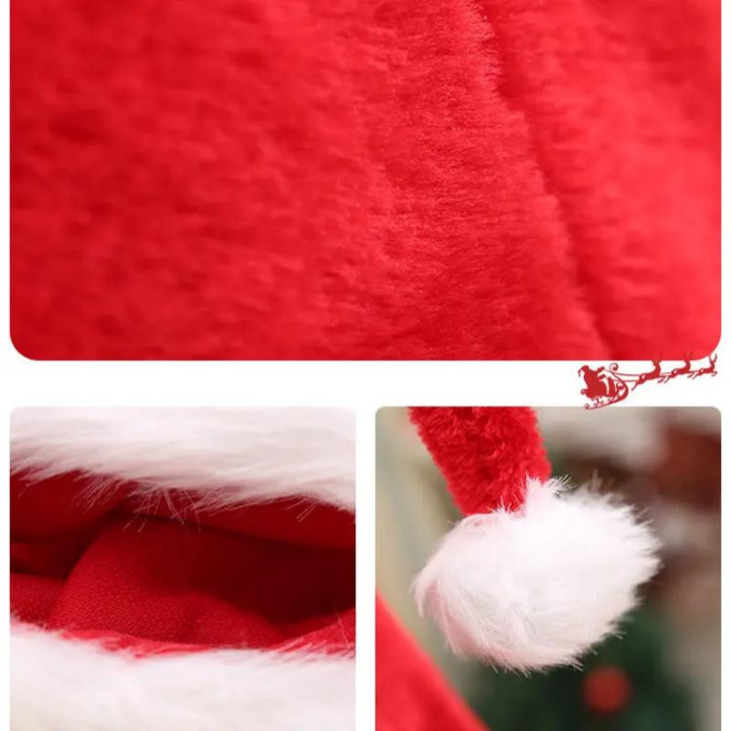 MTMA Weihnachtsmütze Nikolausmütze extra lang für Kinder und Erwachsene in Rot - Bild 7