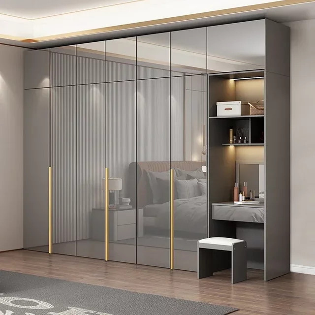 DUTRIEUX Kleiderschrank aus Holz mit Schubladen und internen Regalen für das Schlafzimmer - Bild 1