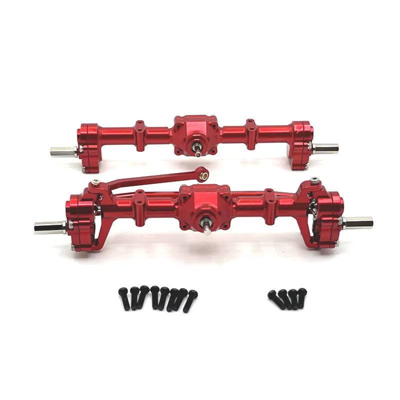JIKEFUN MN Modell Metall Upgrade Zubehör, RC Auto Teile, Rot - Bild 2