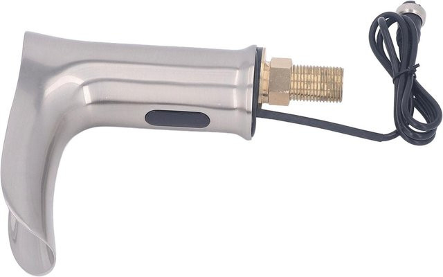 Aimo Berührungsloser Sensor-Wasserhahn aus Messing in Silber gebürstet mit G1 2 Zoll DN15 Außengewinde für Küche und Badezimmer - Bild 1