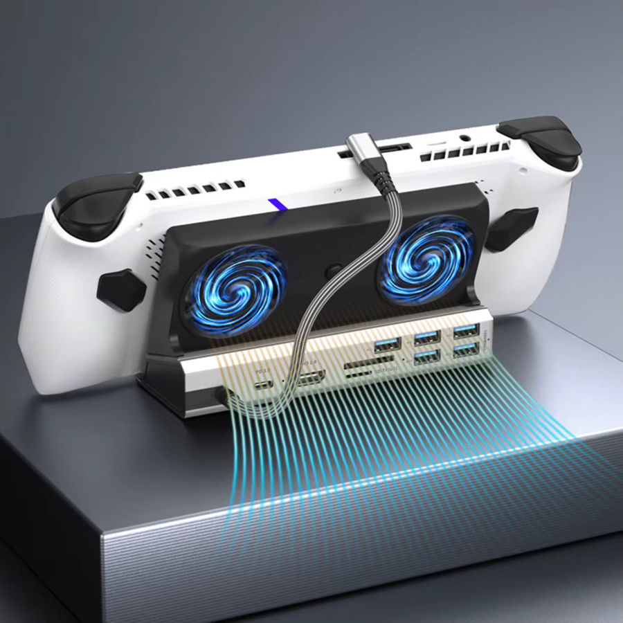 ALLOYSEED Docking Station für ROG Ally mit 4K 60Hz HDMI, Gigabit Ethernet und USB-Anschlüssen - Bild 3