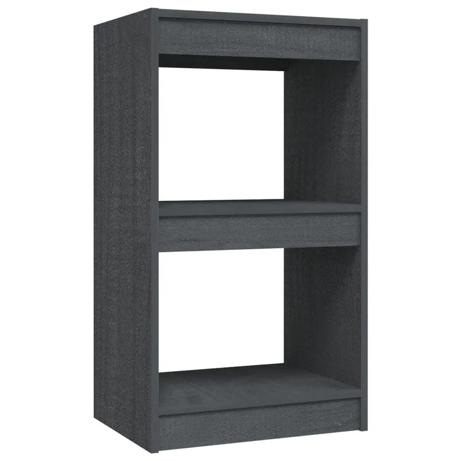 vidaXL Bücherregal aus massivem Kiefernholz in Grau, B/T/H: 40 x 30 x 71,5 cm - Bild 2