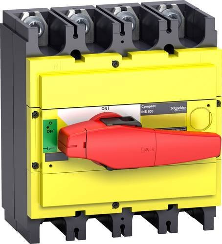 Schneider Electric 31135 Lasttrennschalter 630A in Rot und Gelb, 250 V/DC, 690 V/AC - Bild 1