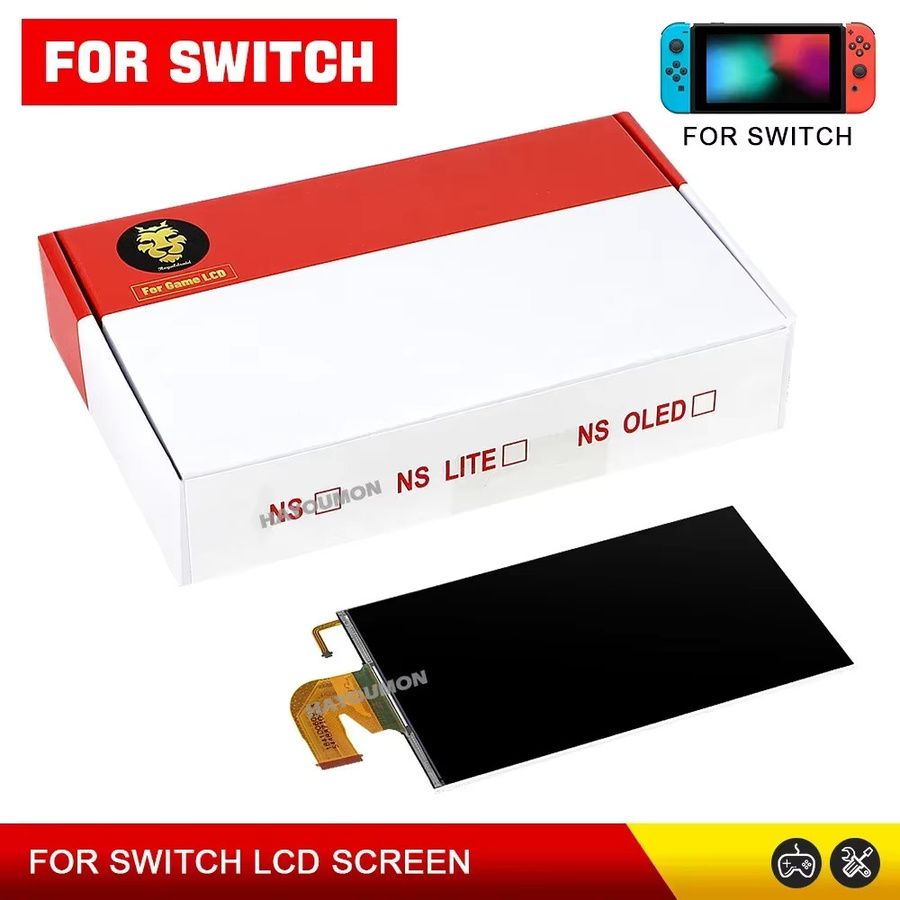 HeroAngel Ersatz LCD-Bildschirm Display-Glas-Baugruppe für Nintendo Switch in Schwarz - Bild 2