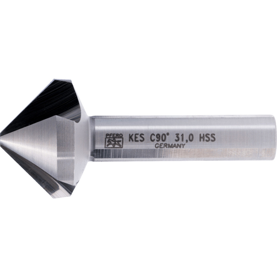 PFERD Kegelsenker HSS DIN 335 C mit 90 Grad Winkel Durchmesser: 31 mm, Schaft-Durchmesser: 12 mm, Farbe: Silber - Bild 2