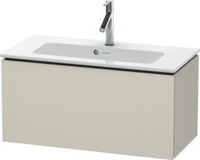 Duravit Waschtischunterschrank Compact L-Cube, Farbe: Tau Matt Beige, 1 Auszug, wandhängend, B: 82 cm, T: 39,1 cm, H: 40 cm - Bild 1