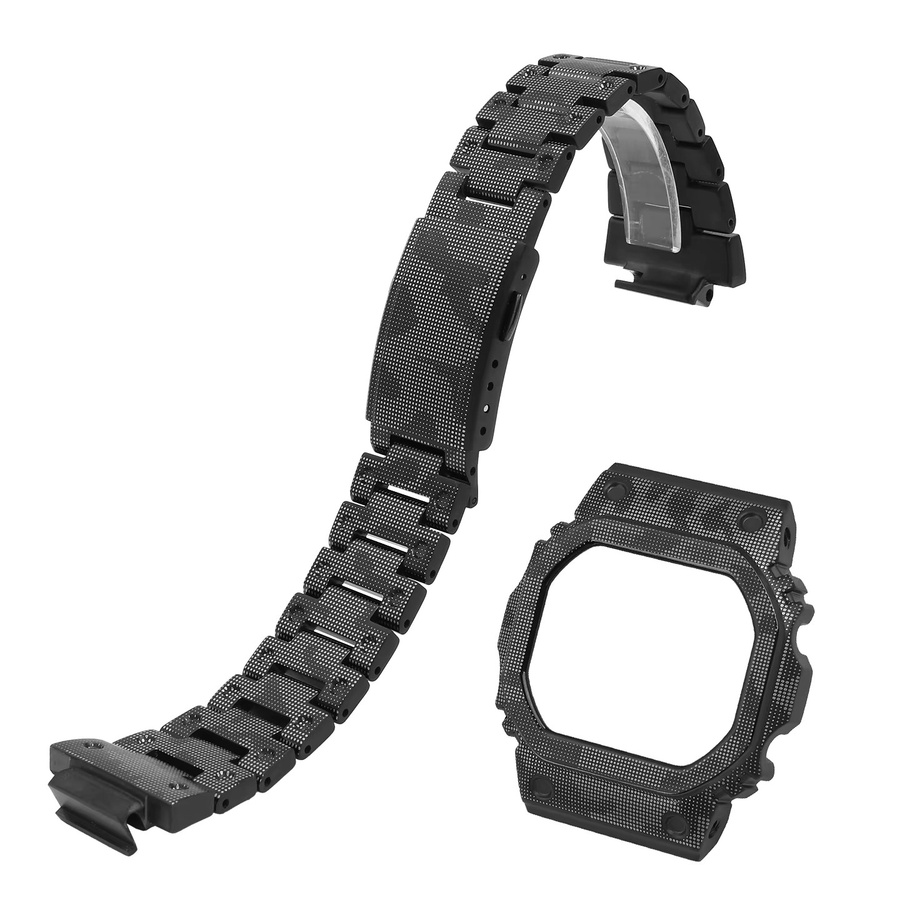 Casio Mod-Kit für DW5600 GW-M5610, Gehäuse und Armband aus Titanlegierung, Schwarz, Unisex - Bild 4