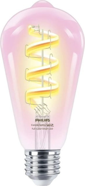Philips Smart-LED-Leuchtmittel E27 RGB Multicolour Glühlampenform 40 W, Durchmesser: 6,4 cm, Höhe: 14,3 cm - Bild 1