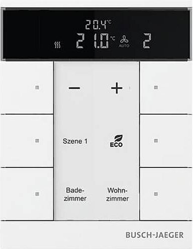 Busch-Jaeger Raumtemperaturregler SBS/U6.0.11-84 in Weiß - Bild 1