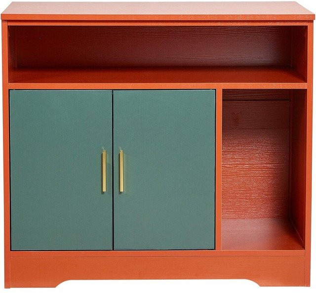 Buying Solutions MB Katzenklo-Gehege als versteckter Katzenklo-Schrank mit Regal und Stauraum im modernen Stil, Höhe: 79,2 cm - Bild 1
