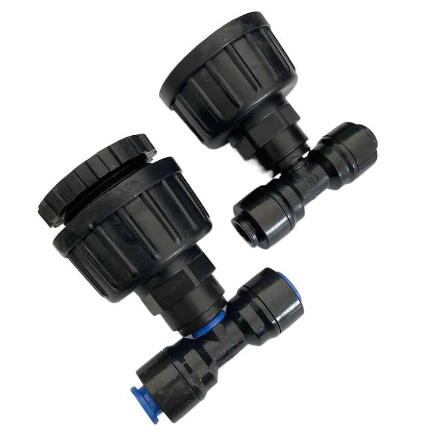 MUCIAKIE 3er Set Garten Wasserhahn Adapter Slip Lock zur Konvertierung von 1/2 Zoll auf 1/4 Zoll bzw. 6mm PE Schlauch für Nebel- und Bewässerungssysteme, Schwarz - Bild 6