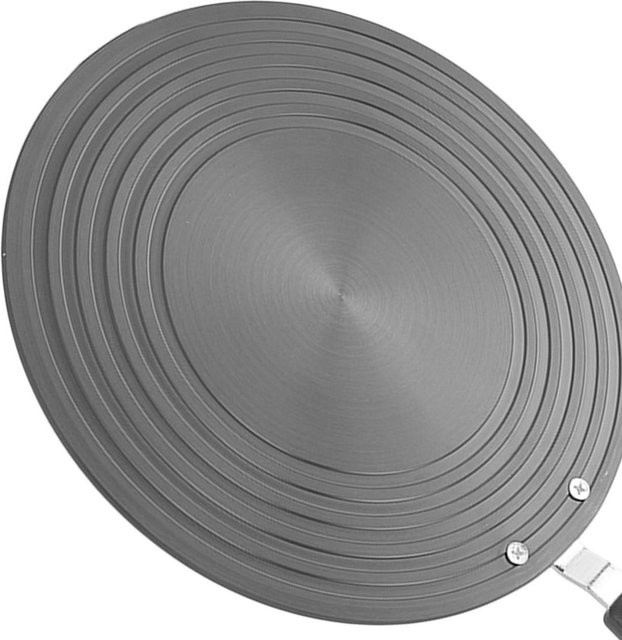 KaiSai Hitzeverteiler Simmerplatte aus Aluminiumlegierung mit Griff, Grau, Durchmesser: 28 cm - Bild 1