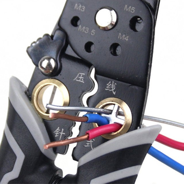 WOZOBUY Multifunktionale Elektrikerzange zum Spalten und Abisolieren von Draht und als Crimpzange - Bild 1