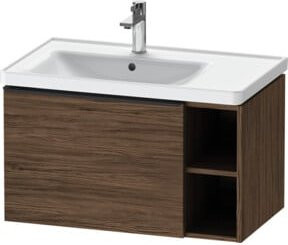 Duravit Waschtischunterschrank D-Neo Wandhängend Nussbaum Dunkel B: 78,4 cm, T: 45,2 cm, H: 44,0 cm - Bild 1
