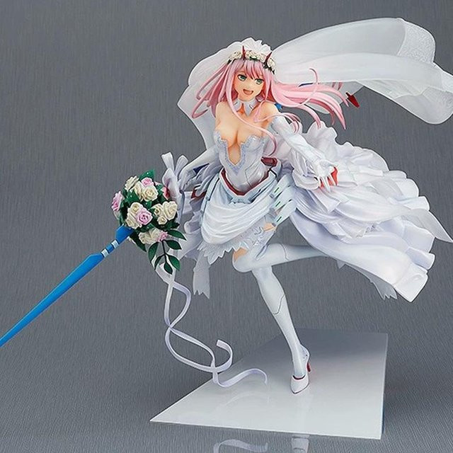 Yiran toy 1 Darling In The Franxx Zero Two 1/7 Maßstab Hochzeitskleid Version Anime Figur - Bild 1