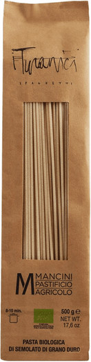 Mancini Spaghetti Turanici Bio Hartweizen 500 g - Bild 1