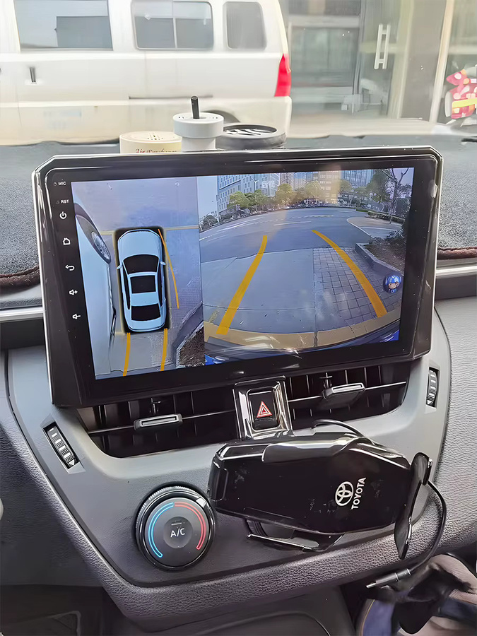 WDR 360-Kamera für Android Multimedia mit 360 Grad Panoramiksystem, 8K Super HD 3D AHD1080P 720P Golden Fischauge, Schwarz, VseeKan - Bild 7