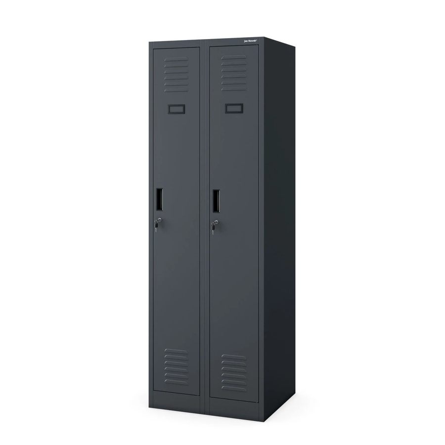 Jan Nowak Spind Umkleideschrank KACPER II aus Stahl in Anthrazit, B/T/H: 60 x 50 x 180 cm - Bild 2