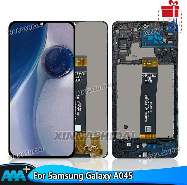 Samsung A04S LCD-Display mit Touchscreen-Digitizer in Schwarz für SM A047 - Bild 1