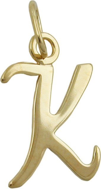 Paolo Renzo Buchstabenanhänger, 333 Gelbgold, 15x10mm, Unisex - Bild 1