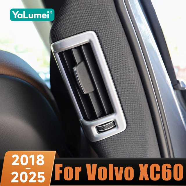 YaLumei Dekorative Luftauslass-Abdeckung für die B-Säule hinten passend für Volvo XC60 XC90 S90 V90 - Bild 1
