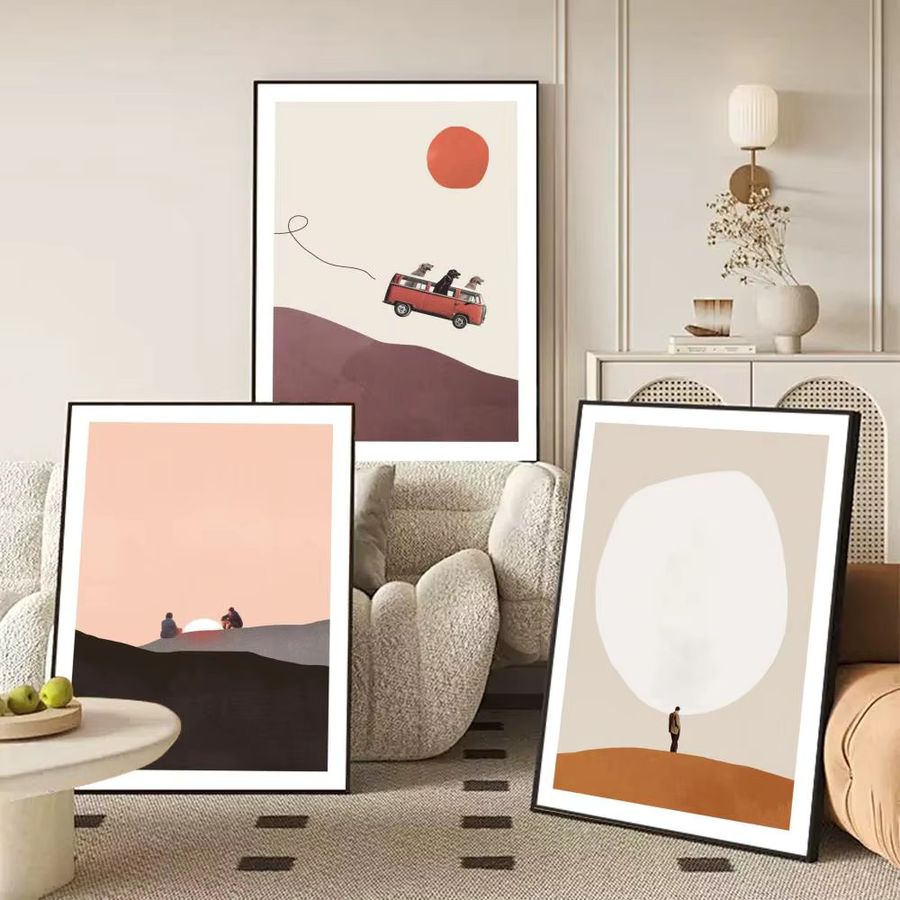 M-Maarten Leon Poster-Aufkleber in Schwarz als wasserfeste Wandkunst für dein Schlafzimmer oder Wohnzimmer, B: 20 cm, H: 15 cm - Bild 3